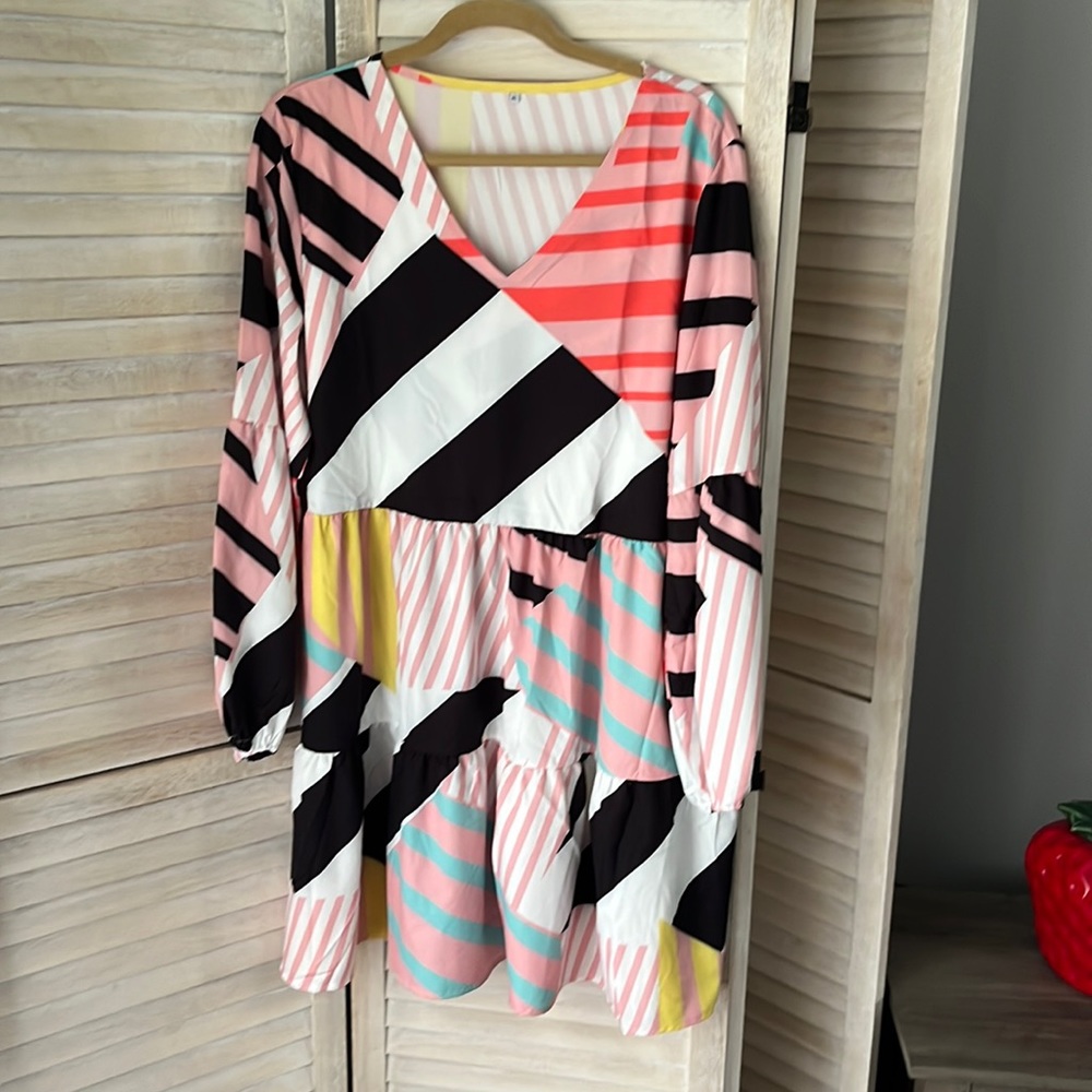 Flirty long sleeve lightweight dress